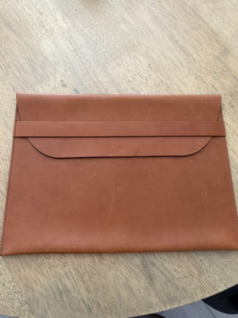 Defy Brown 100% Leather Laptop Sleeve